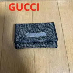 GUCCI グッチ　6連キーケース　GG柄キャンバス　レザー　小物　ブランド