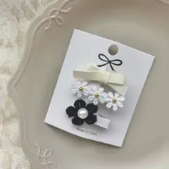 No.43♡ 3点セット　ベビークリップ　ヘアクリップ　ヘアピン