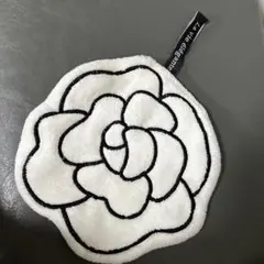 カメリア型 ループ付タオル ホワイト