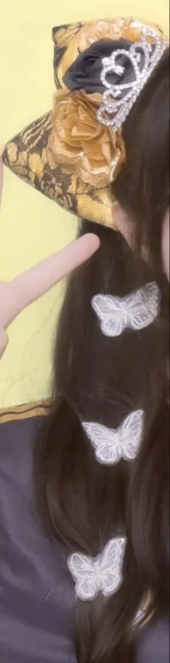 盛り髪 黄色 リボン 花 ティアラ まとめ売り