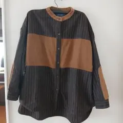 ＧＥＮＴＩＬ　異素材　肘当て付きシャツ
