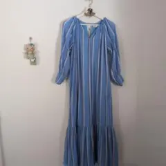 美品⭐️ne Quittez pas スキッパーピンタックワンピース ベージュ ピンタックスキッパーワンピース