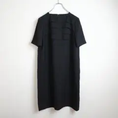 【古着・良品】pierre cardin フォーマルワンピース ロング ブラック