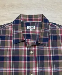 美品 SERO マドラスチェック 半袖シャツ MADE IN INDIA - メルカリ