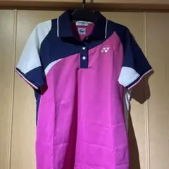 YONEX バドミントンシャツ Lサイズ ピンク ネイビー