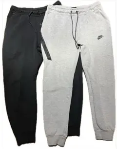 【2着セット】NIKE テックフリース 黒&グレー サイズM スウェットパンツ