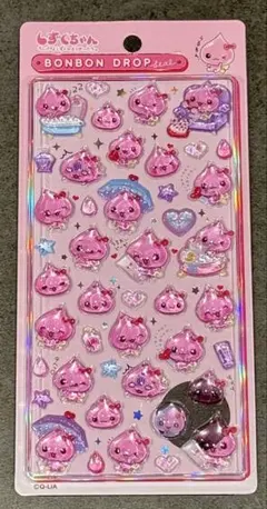 【正規品】　ボンボンドロップシール　 しずくちゃん　ピンク　うるおいちゃん　大