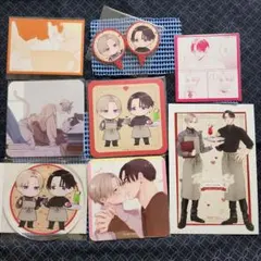 美山薫子「パーフェクトアディクション」イラストカード、コースター、コマカード、他