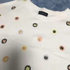 ドラッグストア ビッグTシャツ 白 綿１００% Ｆサイズ