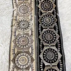 シ*ガ様 人気✨インド刺繍リボン　50cm×2色