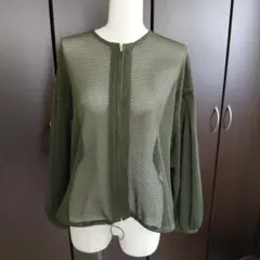 オリーブ色 メッシュ ジャンパーのサムネイル