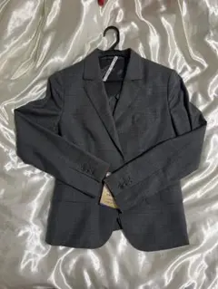 グレー チェック柄 ビジネススーツ 上下セット