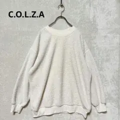 C・O・L・Z・A ボアトップス M アイボリー 白 ルーズシルエット 秋冬