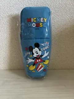 【新品】Disney ミッキーマウス スタンドペンポーチ ブルー