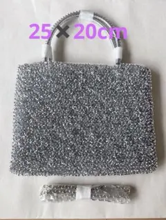 ワイヤーバッグ ショルダー スタンダード風 ミディアム 新品未使用 シルバー