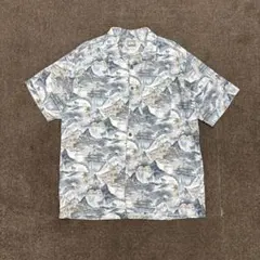 美品 SUN SURF 鮎柄 アロハ シャツ 2007年 オープンカラー M - メルカリ