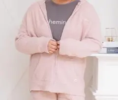 『新作翌日発送』hinaコラボ　ホカロン　もこもこパーカー　ピンク