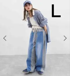 niko and...デニムパッチワークパンツ MODE NORM CORE　Ｌ