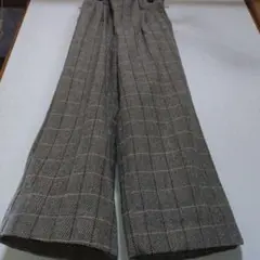 ワイドパンツ チェック