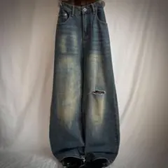 00s damage denim pants アメカジ grunge y2k - メルカリ 00s archive 