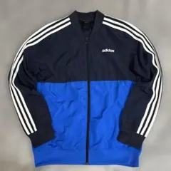adidas ジップアップジャケット ネイビー/ブルー160cm