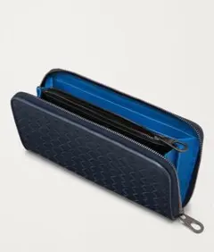 BOTTEGA VENETA 長財布 ネイビー/ブルー