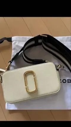 MARC JACOBS SNAPSHOT ショルダーバッグ アイボリー/ブラック