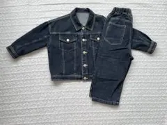 韓国子供服　デニムセットアップ　110サイズ