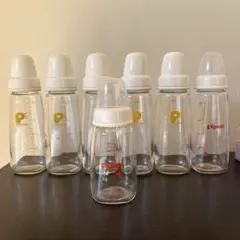 （7本セット）Pigeon 哺乳瓶 200ml6本➕120ml1本 ガラス製