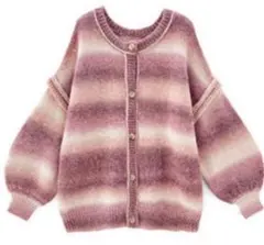 GRL ピンク系 ニットカーディガン F