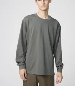 完売品新品　ユニクロ U エアリズムコットンクルーネックTシャツ　ダークグリーン
