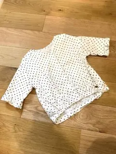 水玉模様 シャツ 110サイズ　Tシャツ　七分袖　Seraph セラフ