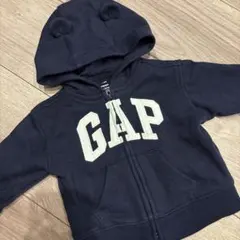 Baby GAP フード付きトレーナー ネイビー　60cm