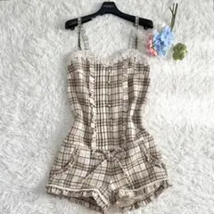 【未使用タグ付き✨】LIZ LISA チェック柄 サロペット オールインワン