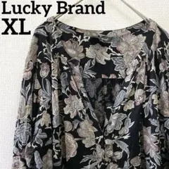 希少✨️ラッキーブランド【XL】花柄 チュニック ブラウス インド製 エスニックのサムネイル