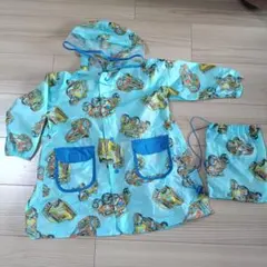 子供レインコート 車柄 90〜100cm