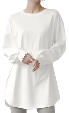 【期間限定値下げ】長袖Tシャツ　カットソー　XL ホワイト