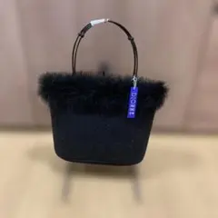 DIONNE ファー付きハンドバッグ ブラック 新品未使用