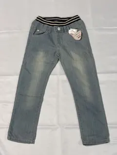 マザウェイズ ゴムウエストデニムパンツ（未使用品）サイズ１２０のサムネイル