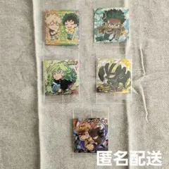 僕のヒーローアカデミア シールウエハース 5弾 緑谷出久&爆豪勝己PUR　他4枚