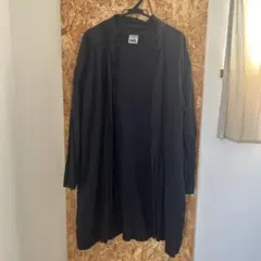 IDEE POOL いろいろの服 ブラック ロングコート　ガウン　麻　無印良品