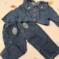 futafuta ディズニー デニムジャケット パンツ