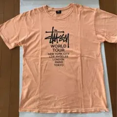 Stüssy ワールドツアー Tシャツ オレンジ