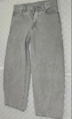 GU バレルレッグジーンズ ライトグレー 29 73.5cm