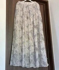 BAYFLOWボタニカル柄 ロングフレアスカートのサムネイル