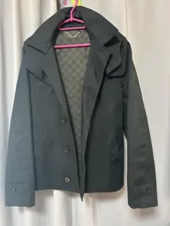 ヴィトン トレンチコート チェック柄裏地
