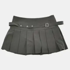 zara グレー プリーツスカート