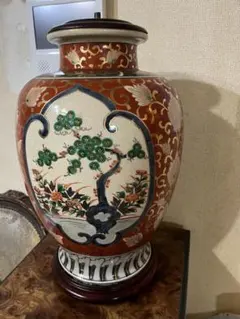 豪華 薩摩焼骨董 双耳 金襴手 青粒 壺 - メルカリ