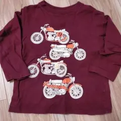 バイク柄 長袖 カットソー