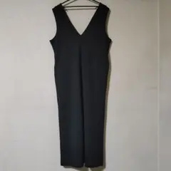 新品未使用 タグ付き RANAN Vネック ロング丈 ジャンパースカート